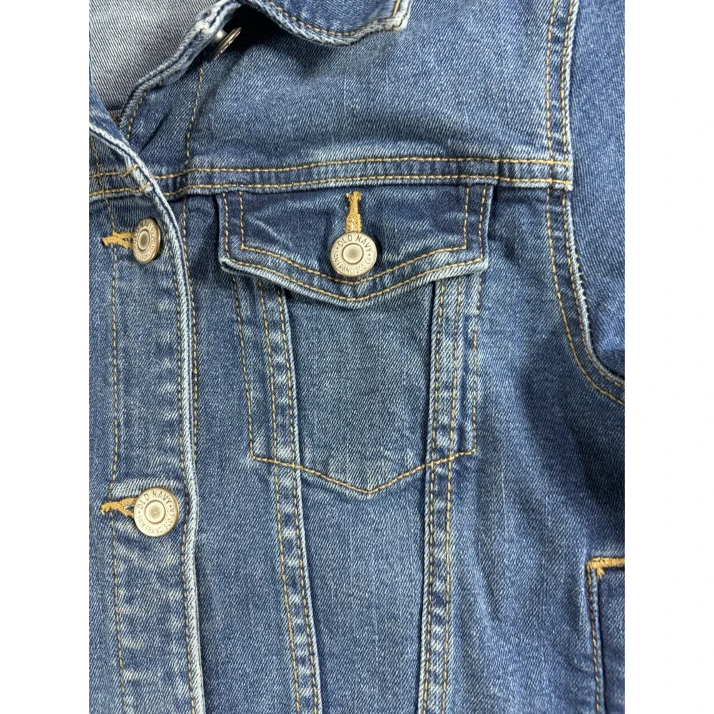 Old Navy Denim Trucker Jacket for Girls Size L (10-12) Rare Vintage